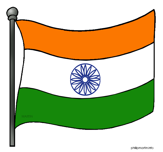 Free clipart flag. India 