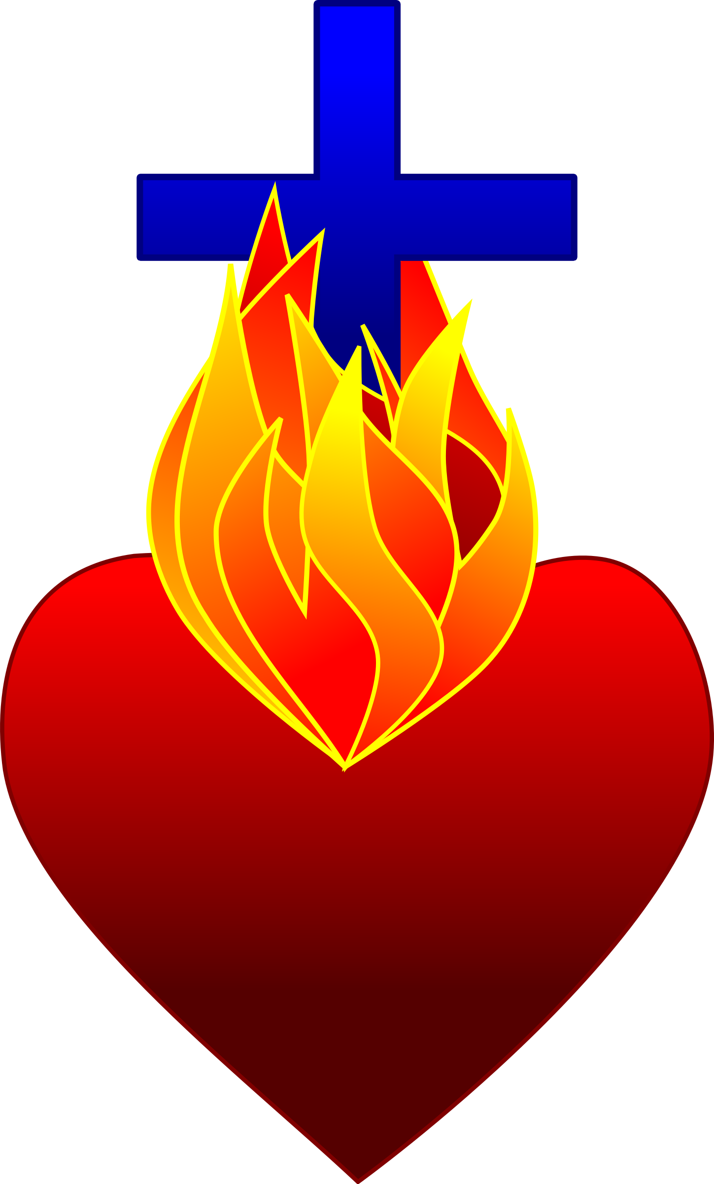 Fire cliparthot of sacred. Flame clipart cross
