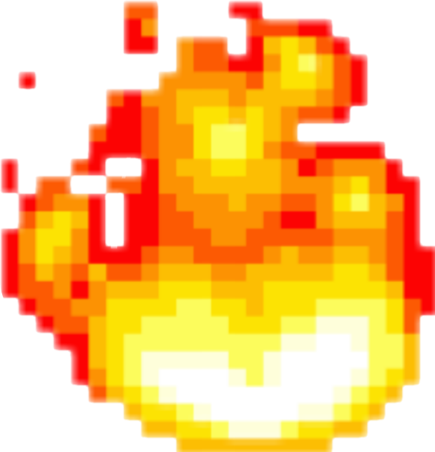 Game clipart 8 bit.  pixel cute fire
