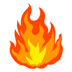 flame clipart simple fire