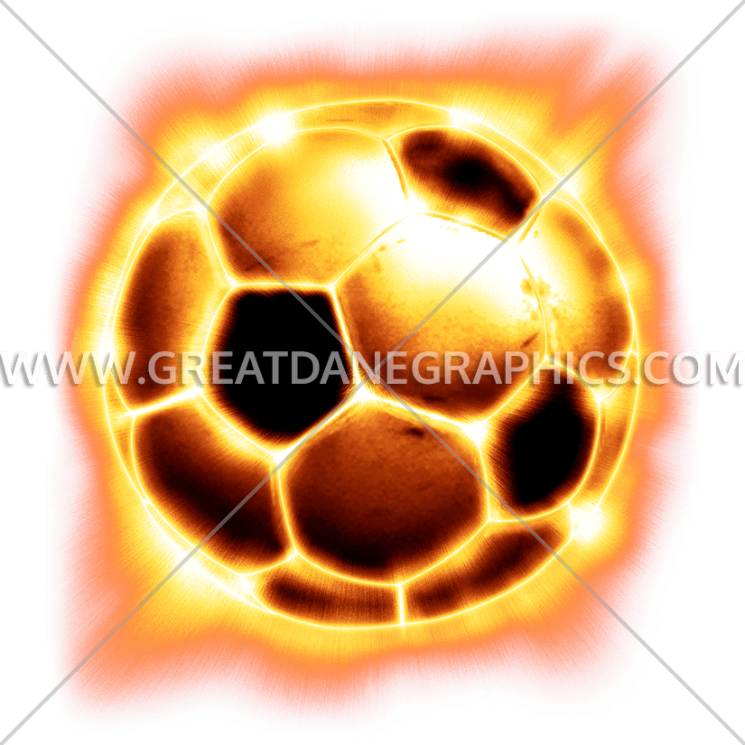 flame clipart soccer ball