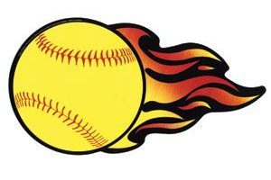 flame clipart softball