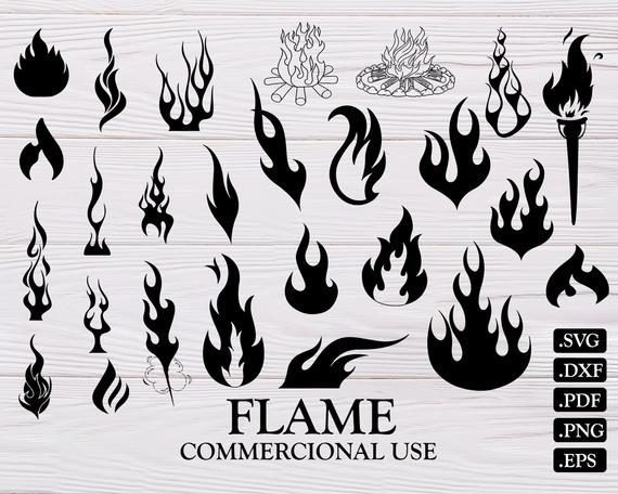 flame clipart svg