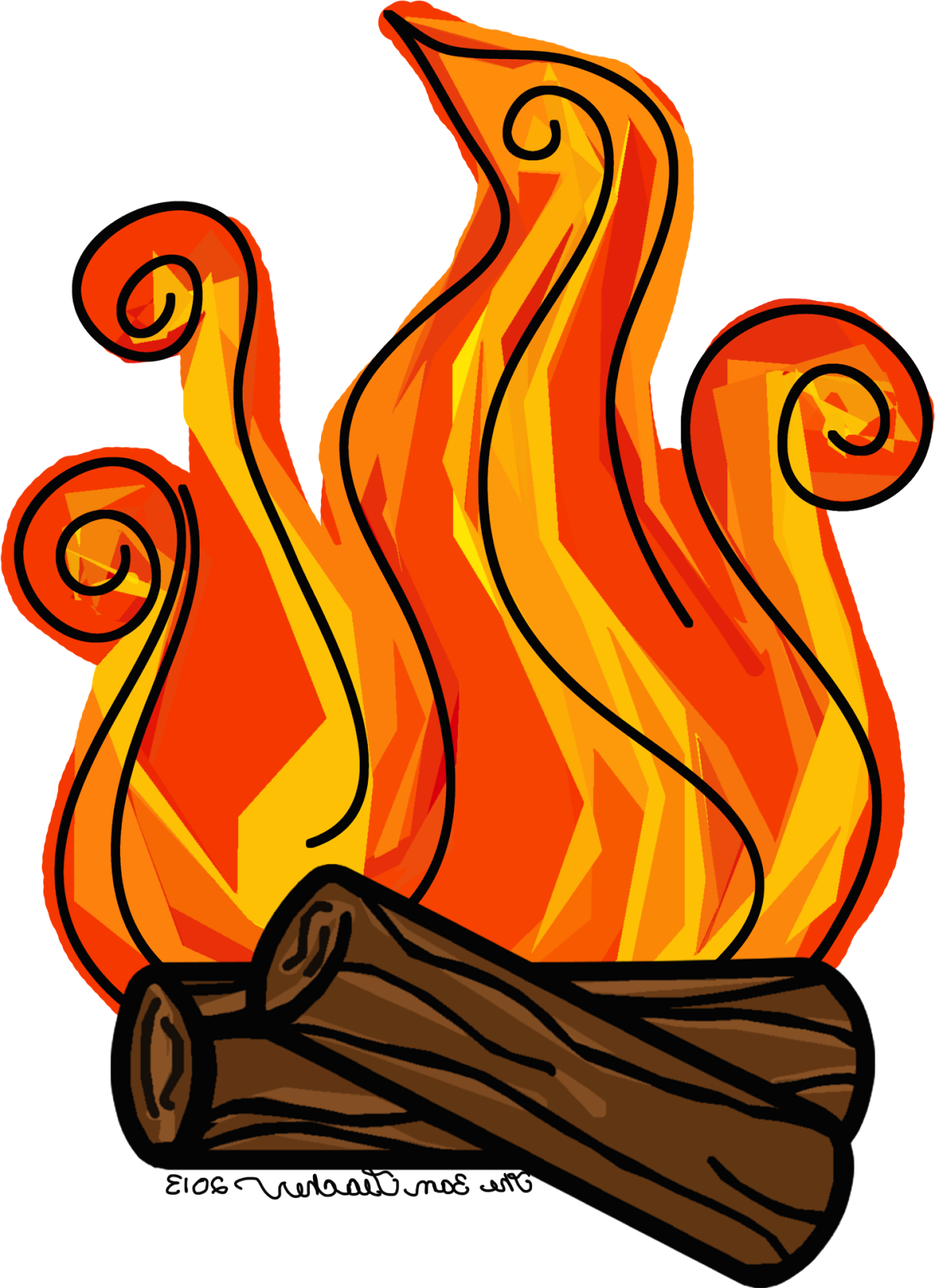 Flames Clipart Fireplace Log Flames Fireplace Log Transparent FREE For