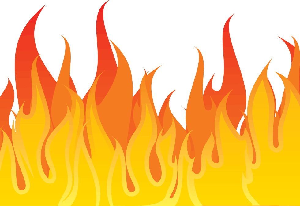 flames clipart lake fire