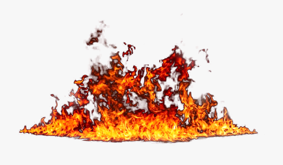 Flame big tree on. Flames clipart large fire
