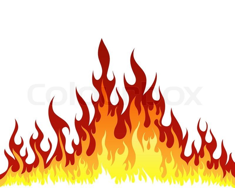 flames clipart single flame