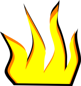 flames clipart toon