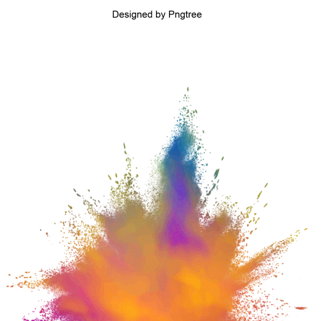 Flames vector png. Colorful splatter paint splash