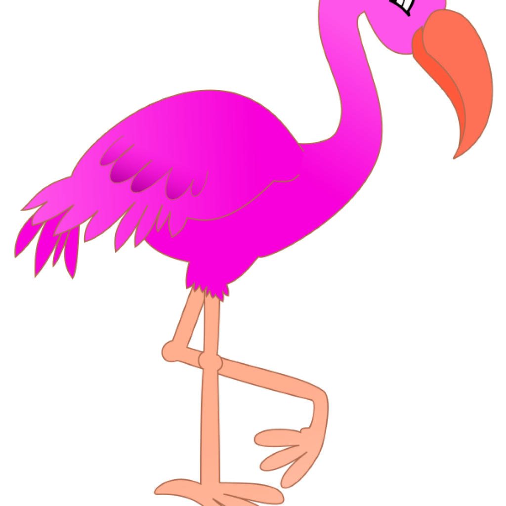 Clip art public domain. Flamingo clipart border