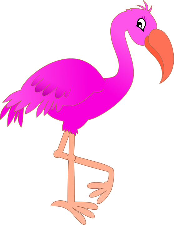 Cartoon group animal bird. Flamingo clipart copyright free