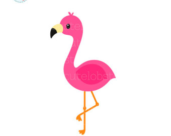 flamingo clipart cute baby