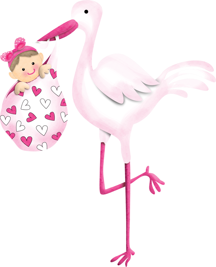 stork clipart two baby