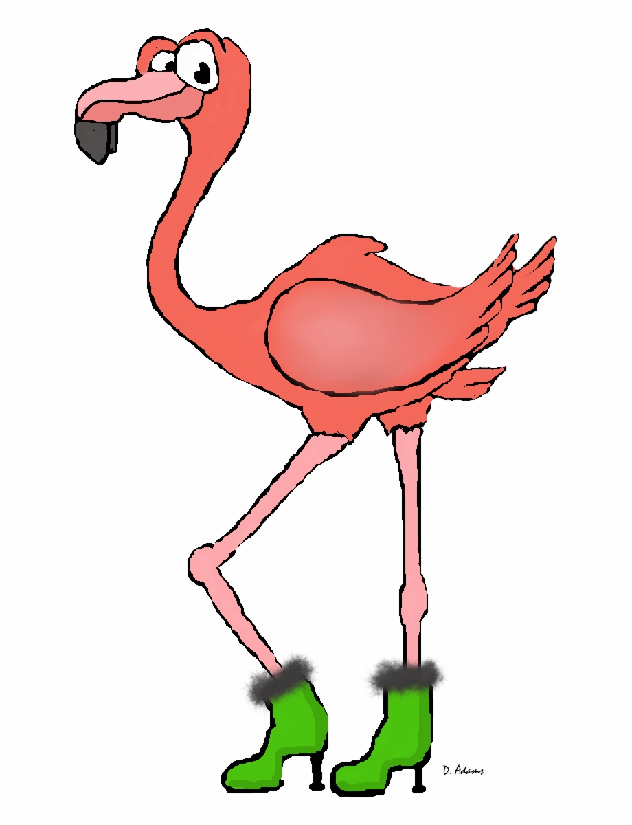 flamingo clipart foot