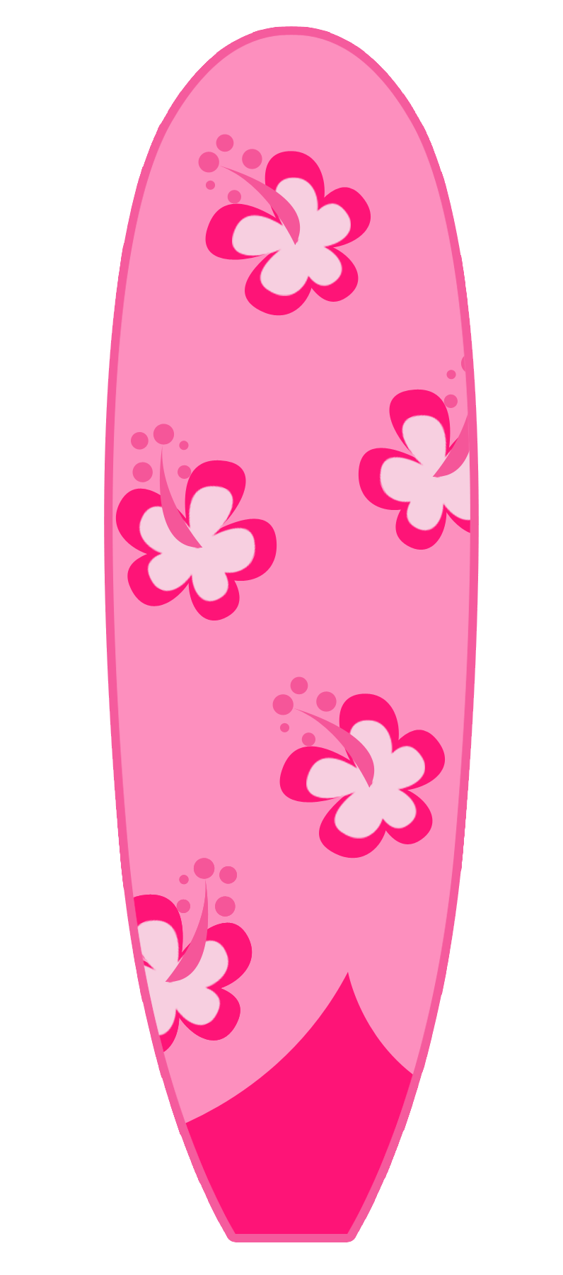 pink clipart surfboard