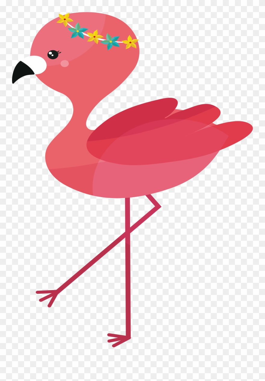 flamingo clipart kawaii