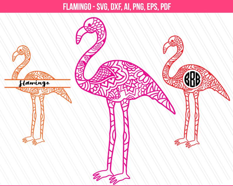 Download Flamingo clipart monogram, Flamingo monogram Transparent ...