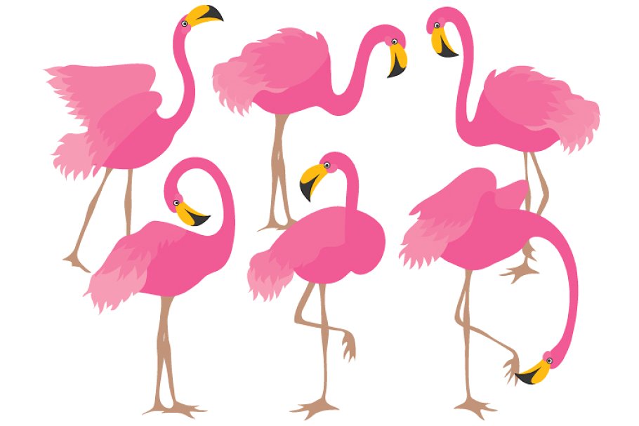 free pink flamingo clipart