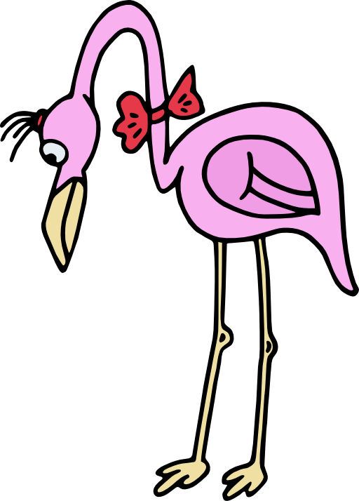 Flamingo clipart public domain. Flamand i royalty free