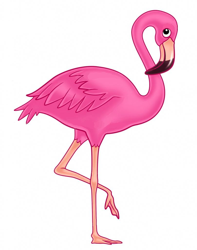 Flamingo clipart public domain. Free pink cliparts download
