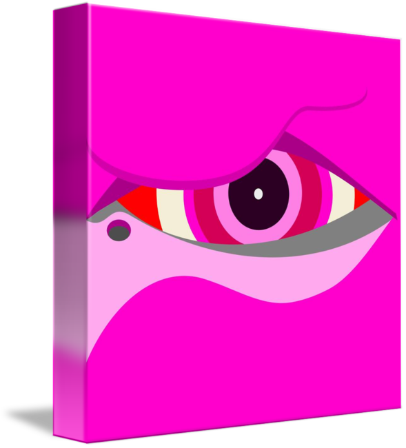Flamingo clipart purple. Eye by debband 