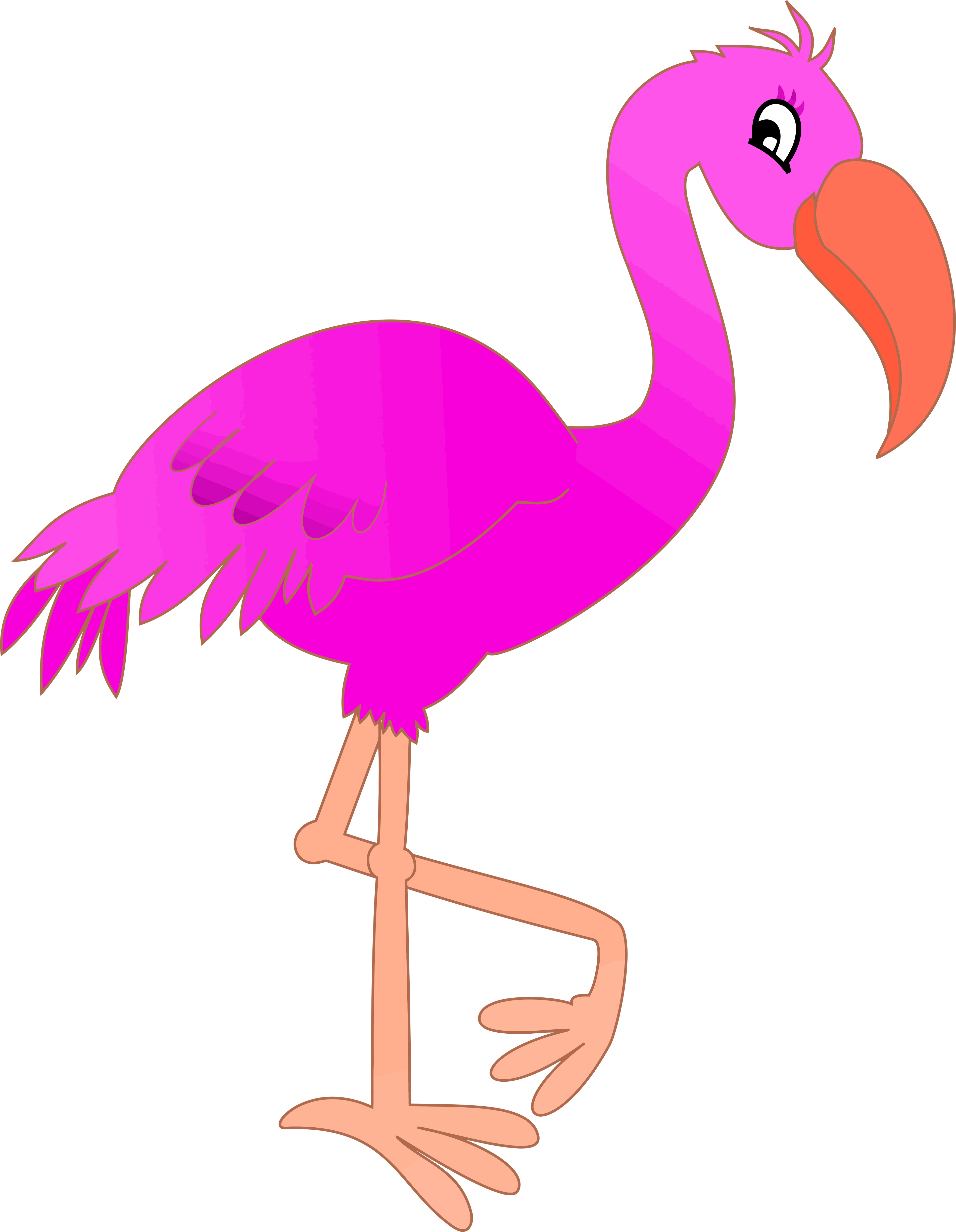 png pink flamingo cartoon images