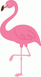 flamingo clipart simple