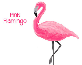 flamingo clipart sparkly