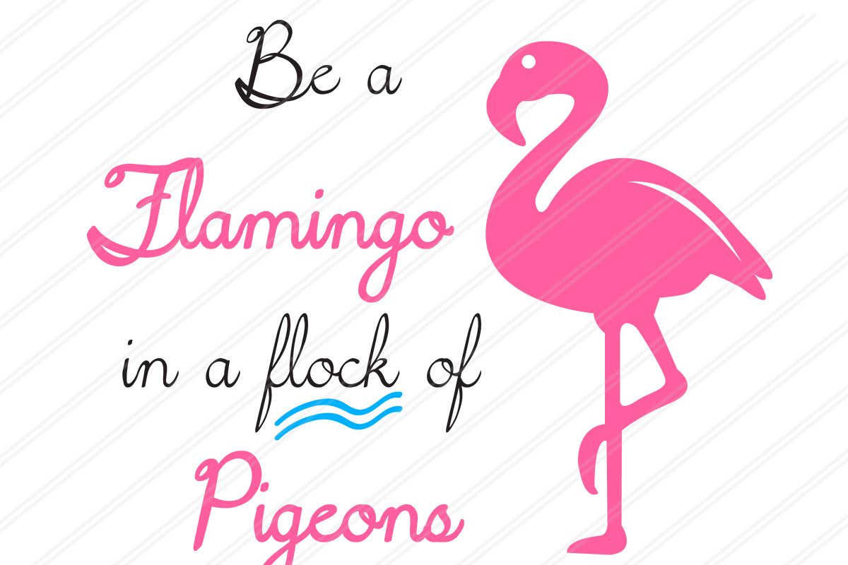 summer flamingo svg