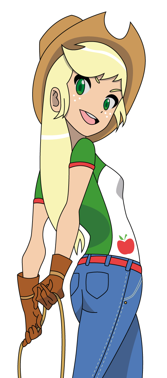 Flash clipart anime style. Applejack by lhenao mlp