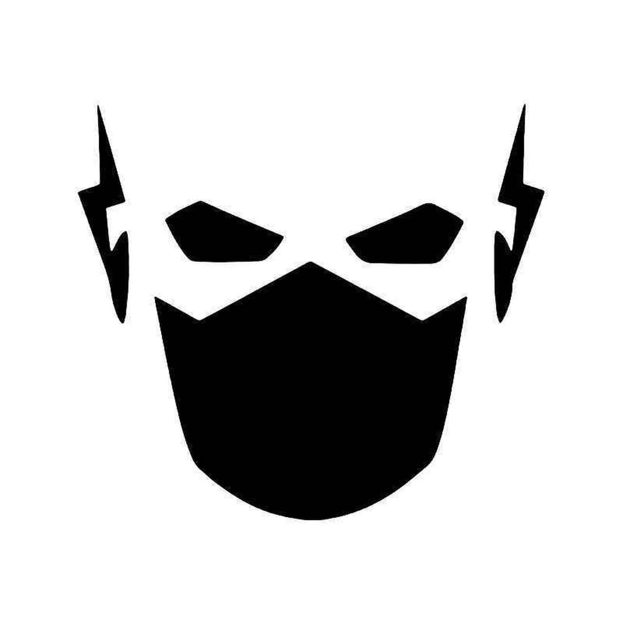 Mask vinyl sticker . Flash clipart flash face
