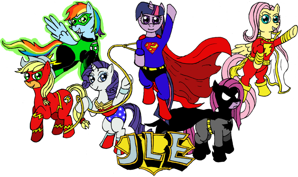 Flash clipart justice league.  applejack batman fluttershy