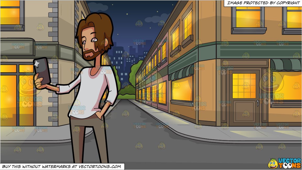 A man takes photo. Flash clipart side