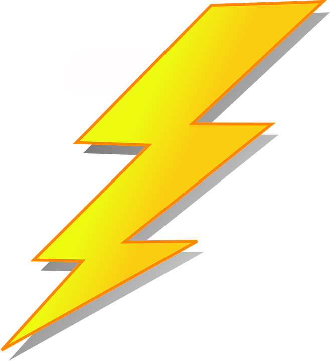 flash clipart thunder