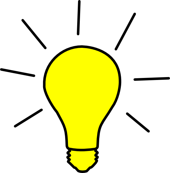 Lightbulb clipart light globe. Yellow bulb clip art