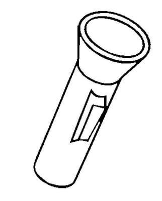 flashlight clipart coloring page