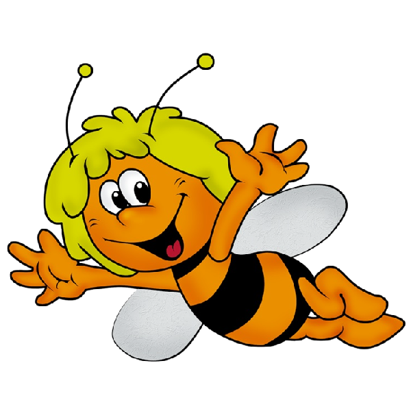 number 1 clipart bee