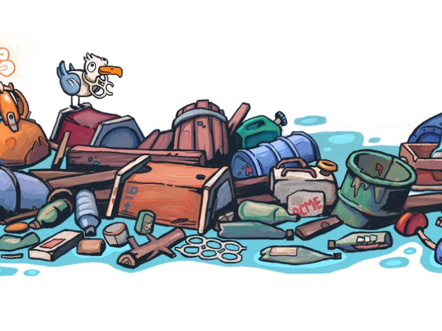 flood clipart garbage clipart