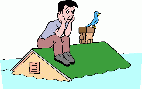 flood clipart surrounded