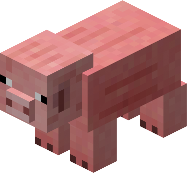 pig clipart minecraft