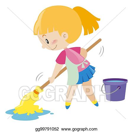 floor clipart washing floor