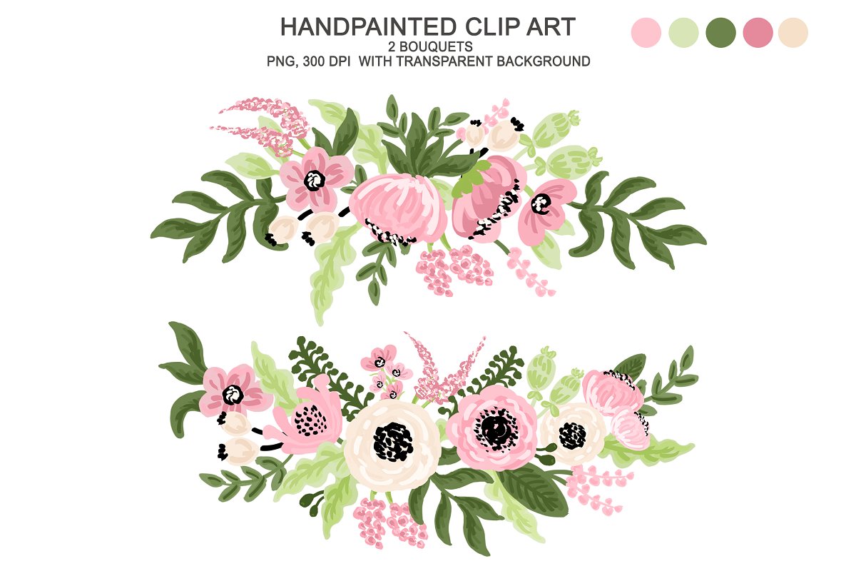 flower clipart digital