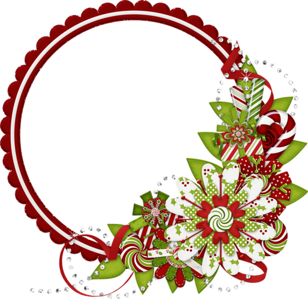 floral clipart christmas