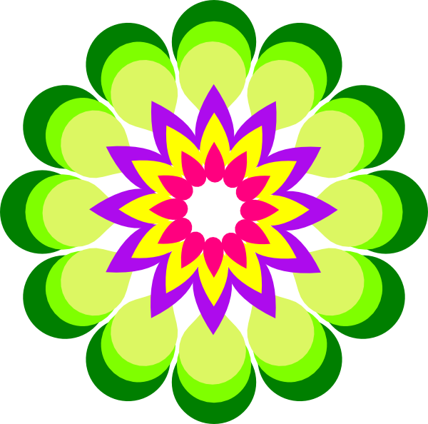 floral clipart colour