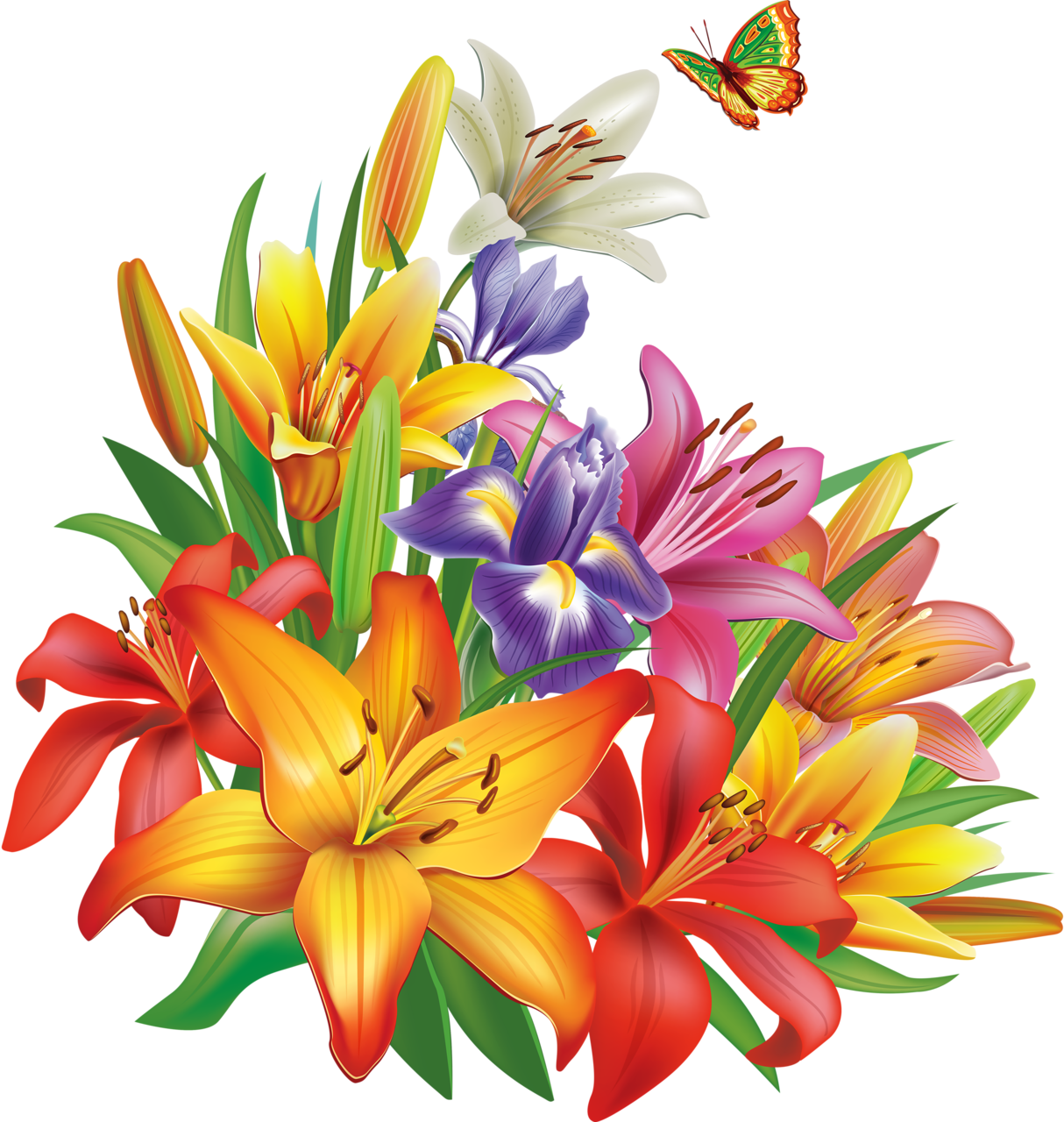 flower clipart origami