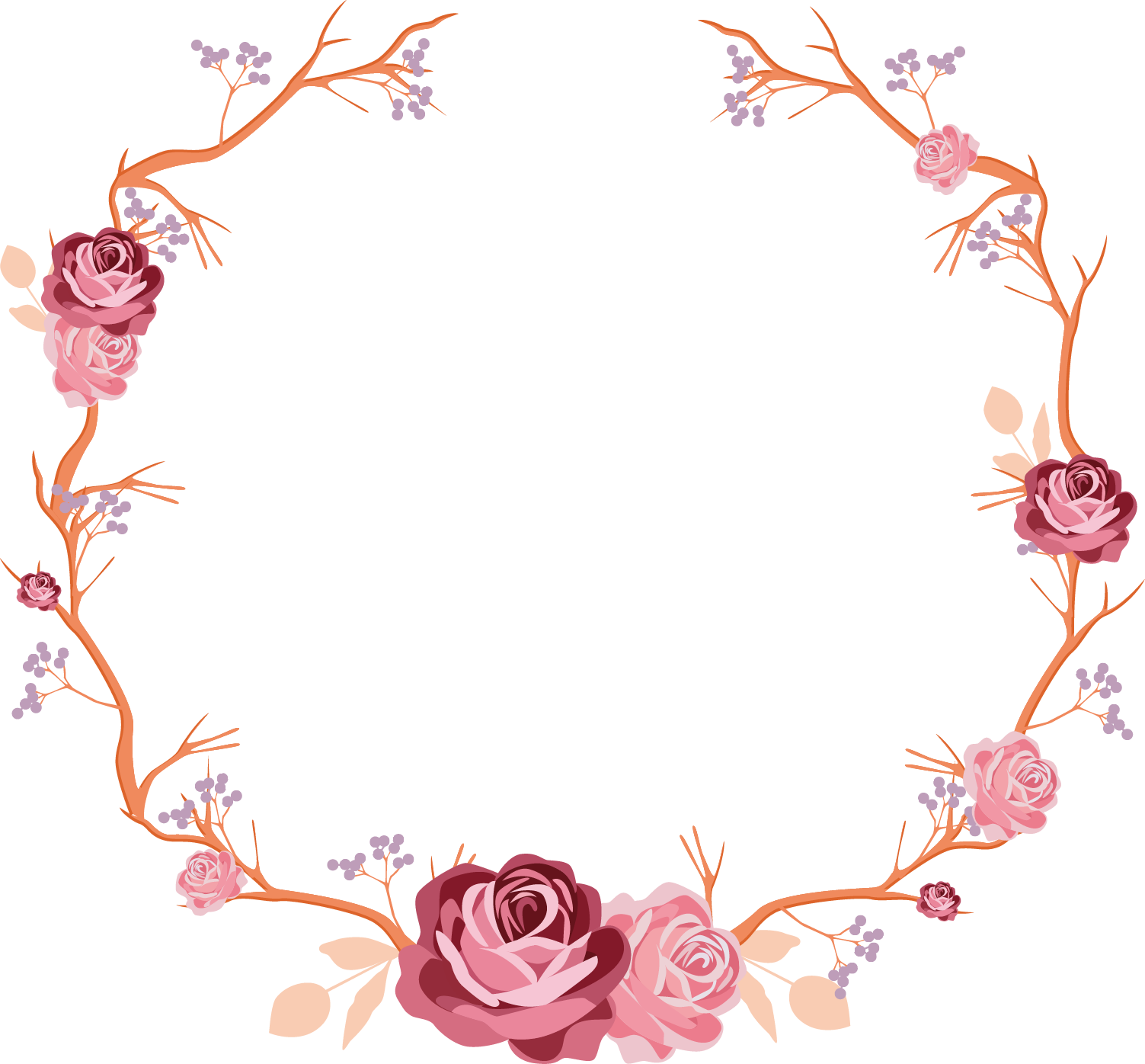 floral clipart decal