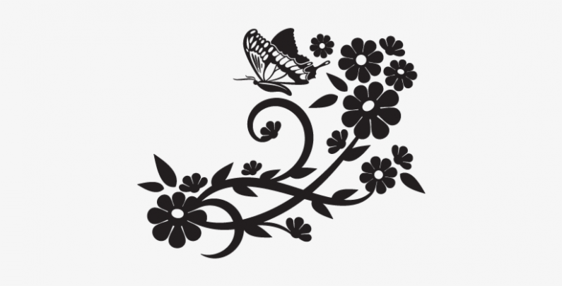 floral clipart decal