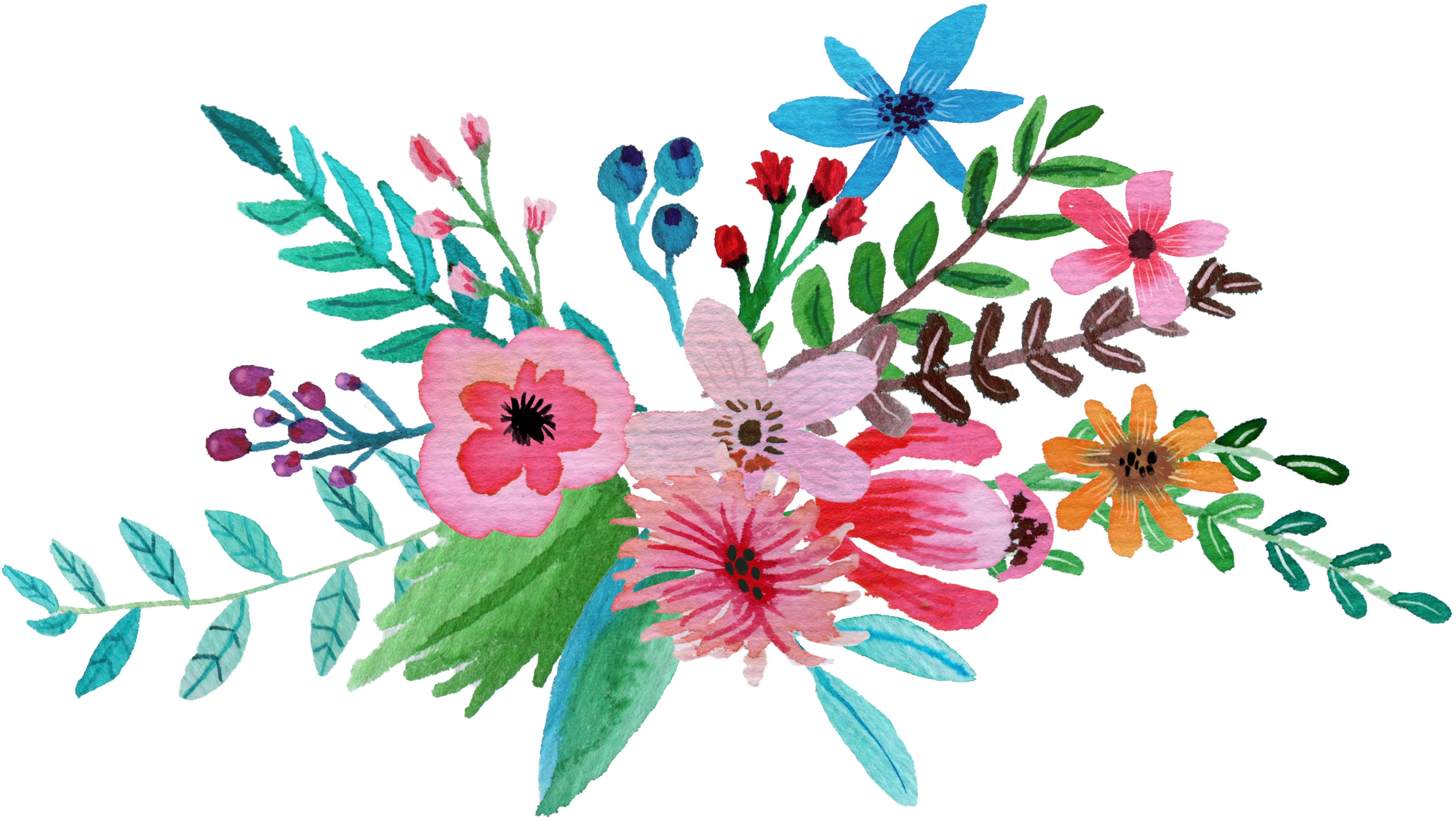 floral clipart floral print