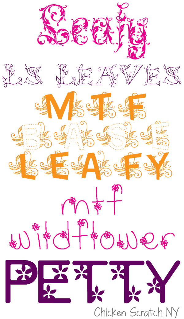 Floral clipart font. Fonts spring flower