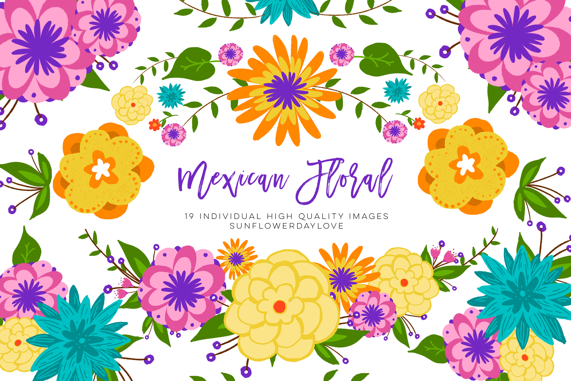 mexican clipart floral